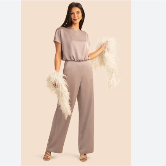 SOLD Trina Turk NWT Asume Jumpsuit in Champagne- Size 10 - Picture 15 of 15